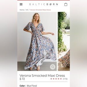 NWOT Baltic Born Maxi Dress